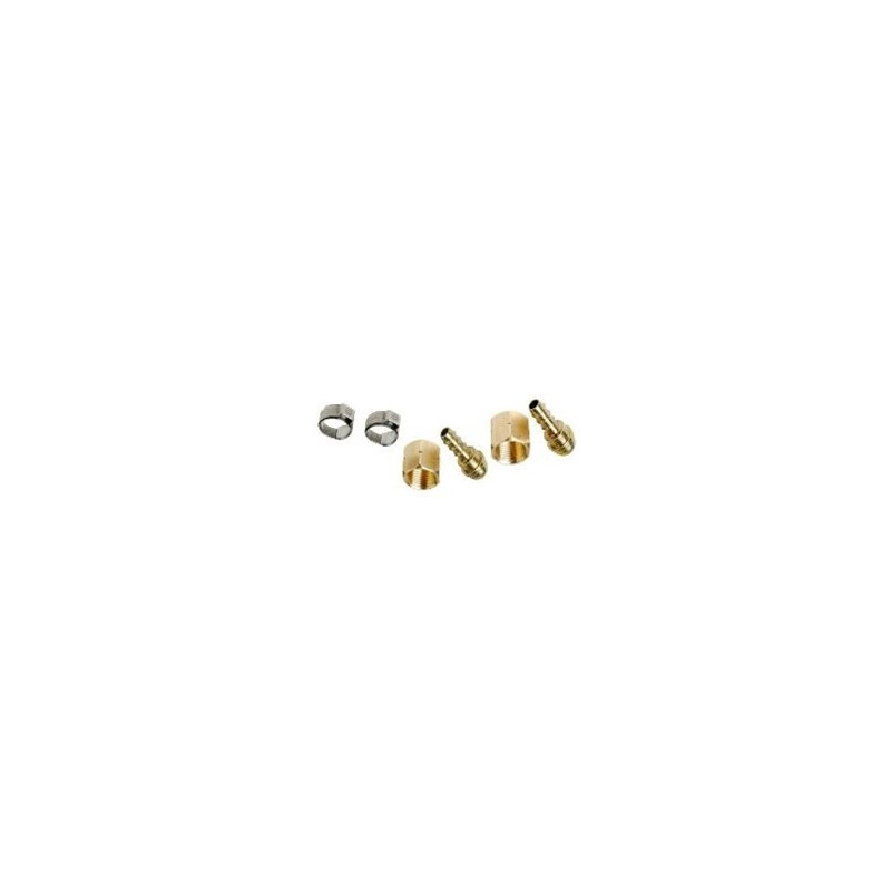 Kit Raccord Tétine + 2 colliers tuyau 6.3mm